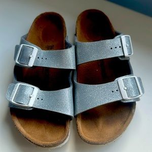 Birkenstock silver girls 2 strap